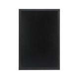Ardoise murale cadre en bois noir avec feutre craie et fixations Securit 40x60cm - FRANCE CHR