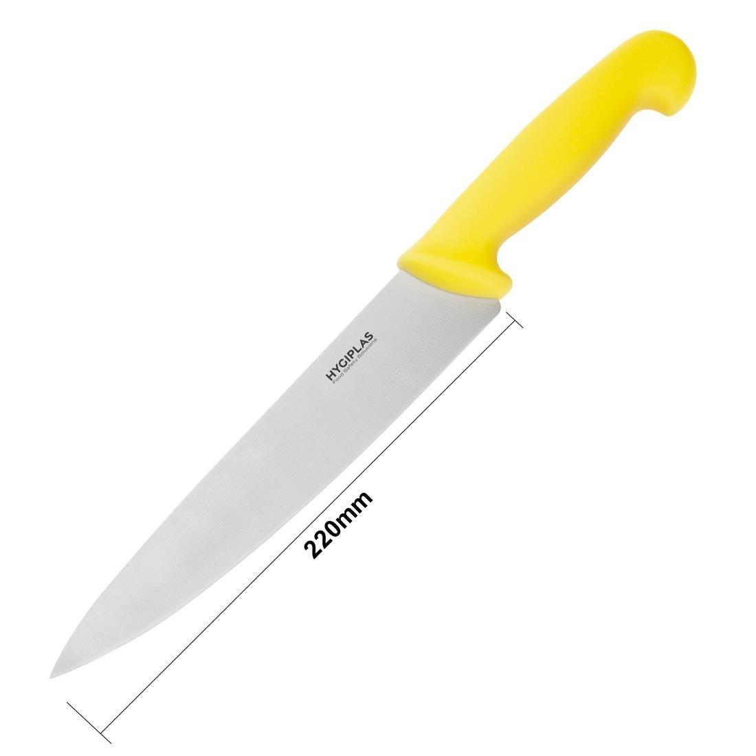 Couteau de cuisinier Hygiplas jaune 215mm - FRANCE CHR