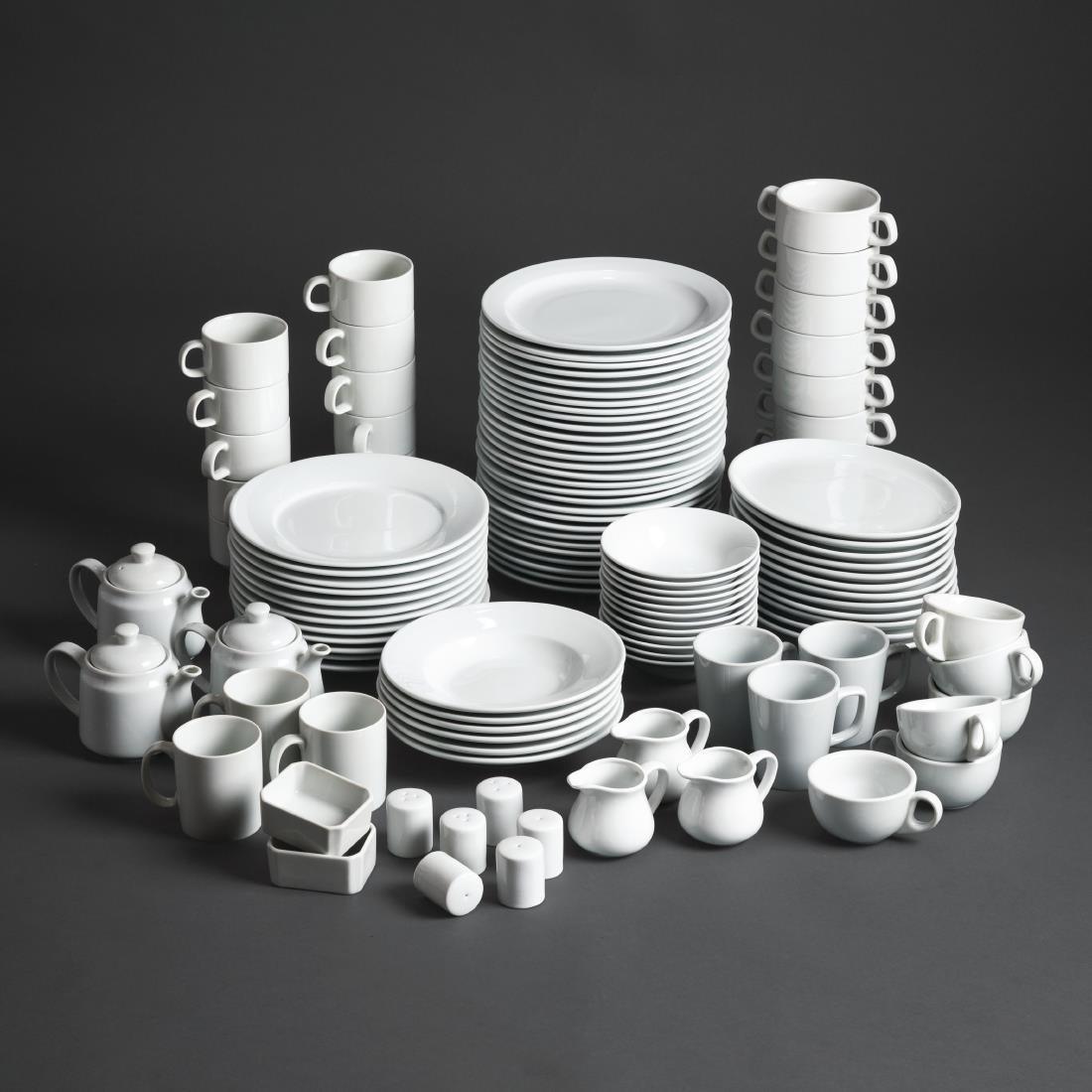 Assiettes à bord large Olympia Athena 165mm (Lot de 12) - FRANCE CHR
