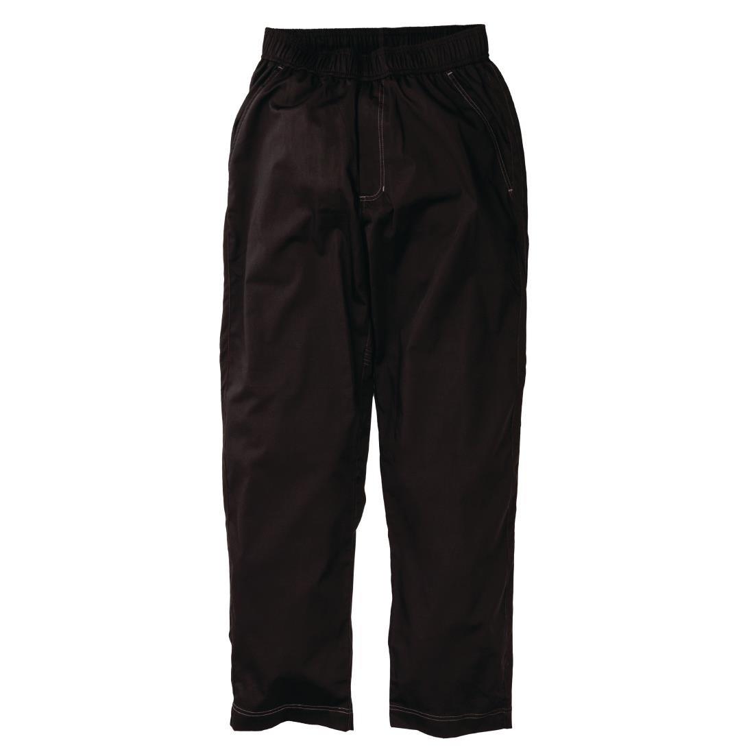 Pantalon de cuisine mixte Baggy Chef Works noir S - FRANCE CHR