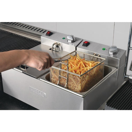 Friteuse double Buffalo - 2x5L 2x2,8kW - FRANCE CHR