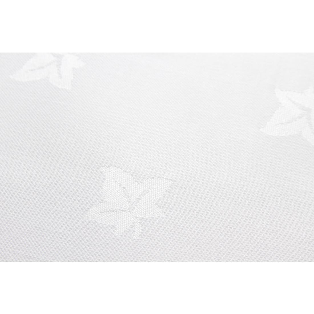 Serviettes blanches en coton motif feuille de lierre Mitre Luxury Luxor 450 x 450mm - FRANCE CHR