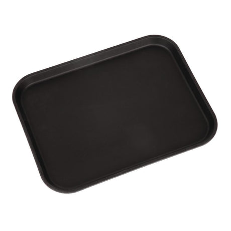 Plateau rectangulaire antidérapant en fibre de verre Camtread Cambro noir 45,7 cm - FRANCE CHR