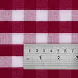 Serviettes à carreaux rouges en polyester Mitre Comfort Gingham - FRANCE CHR