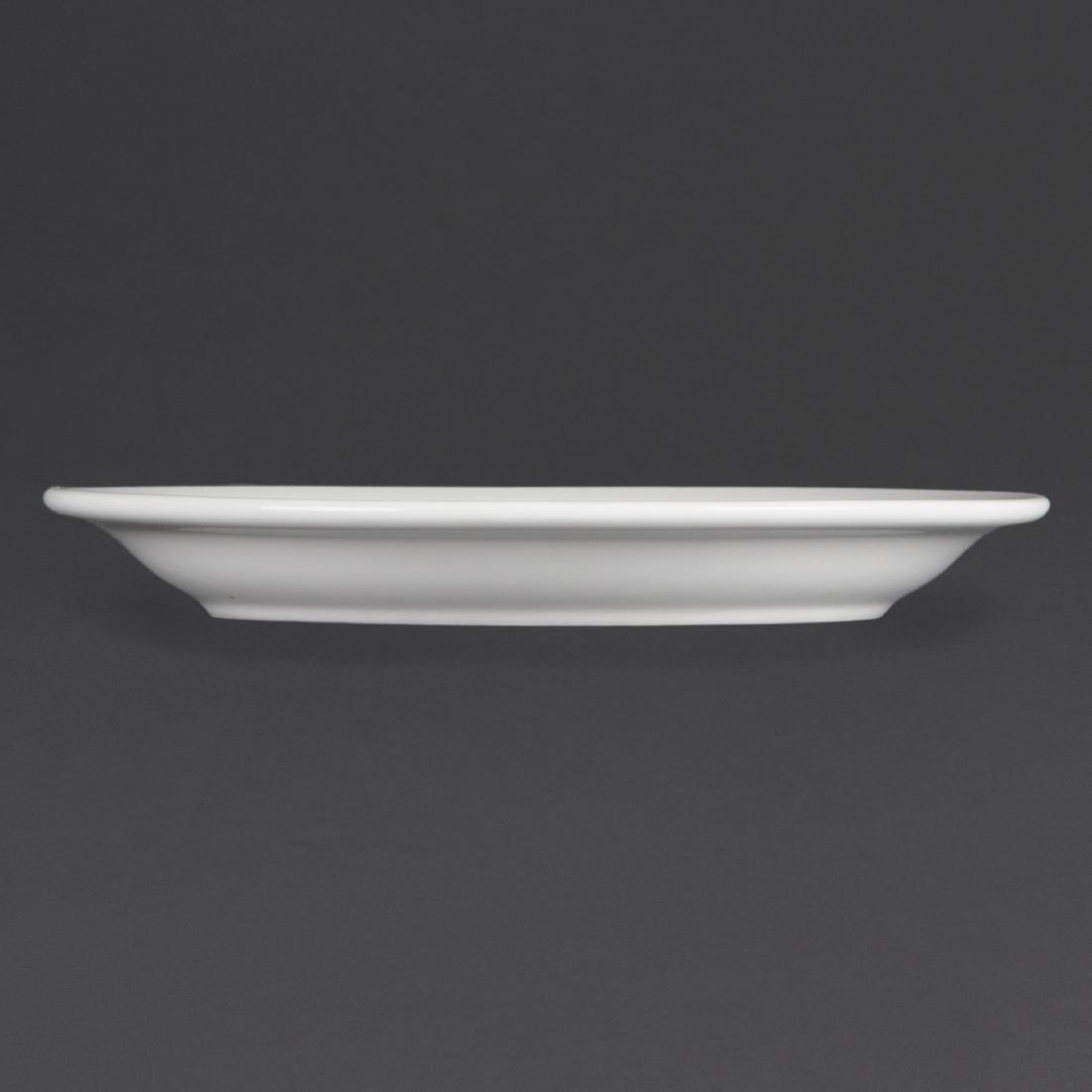 Assiettes à bord étroit blanches Olympia 202mm (Lot de 12) - FRANCE CHR