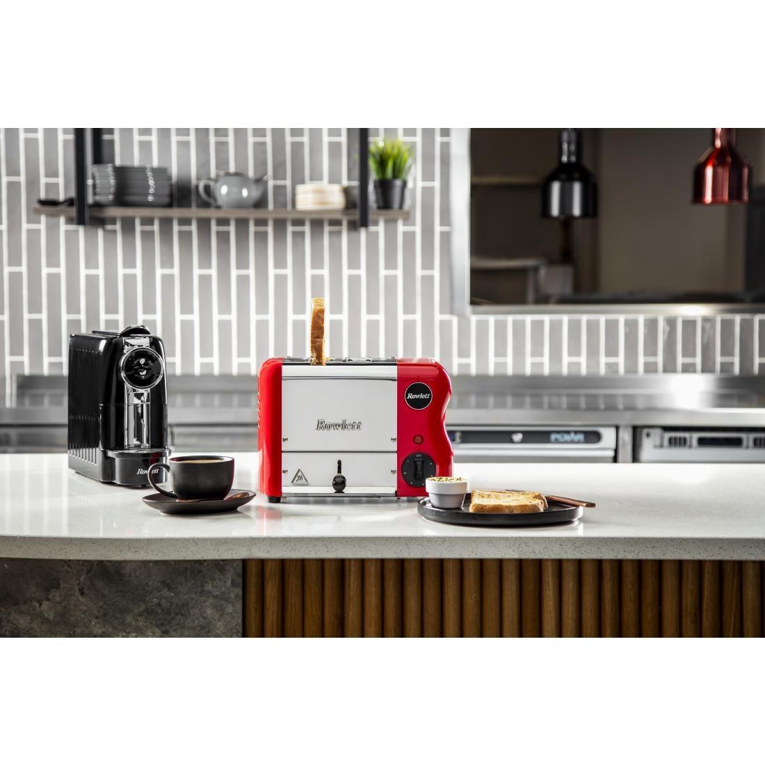 Grille-pain avec grilles sandwich Rowlett Esprit 2 fentes rouge - FRANCE CHR