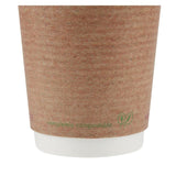 Gobelets boissons chaudes double paroi compostables Vegware 340ml (lot de 500) - FRANCE CHR