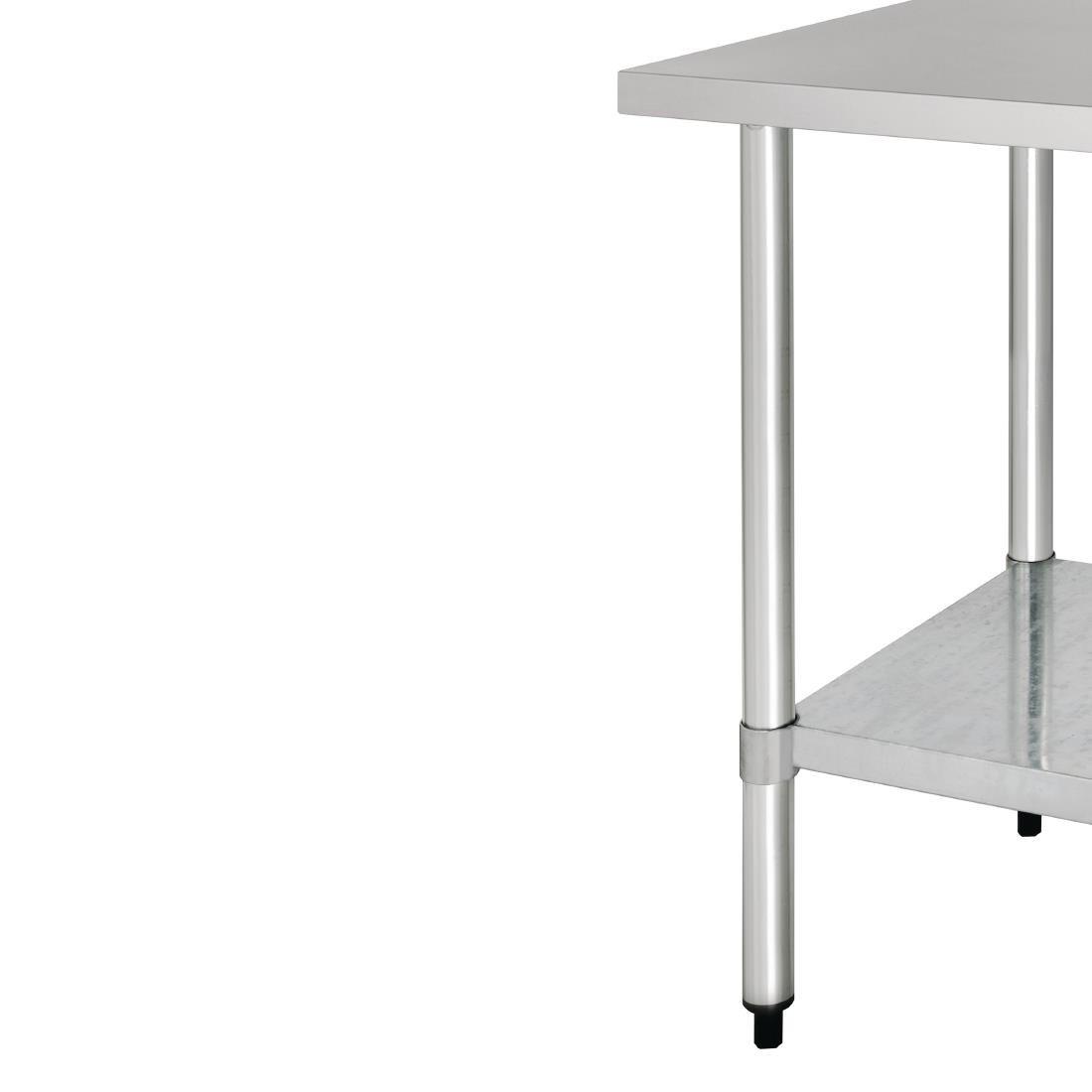 Table en acier inoxydable sans rebord Vogue 900 x 700mm - FRANCE CHR