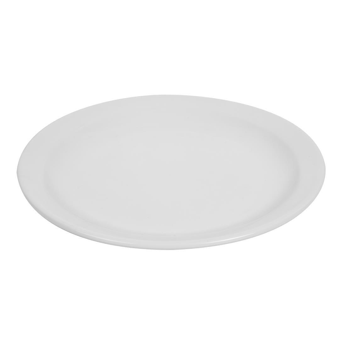 Assiettes à bord étroit blanches Olympia 202mm (Lot de 12) - FRANCE CHR