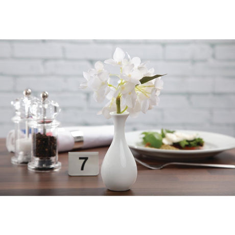 Vases bouteilles blancs 125mm Olympia (Lot de 12) - FRANCE CHR