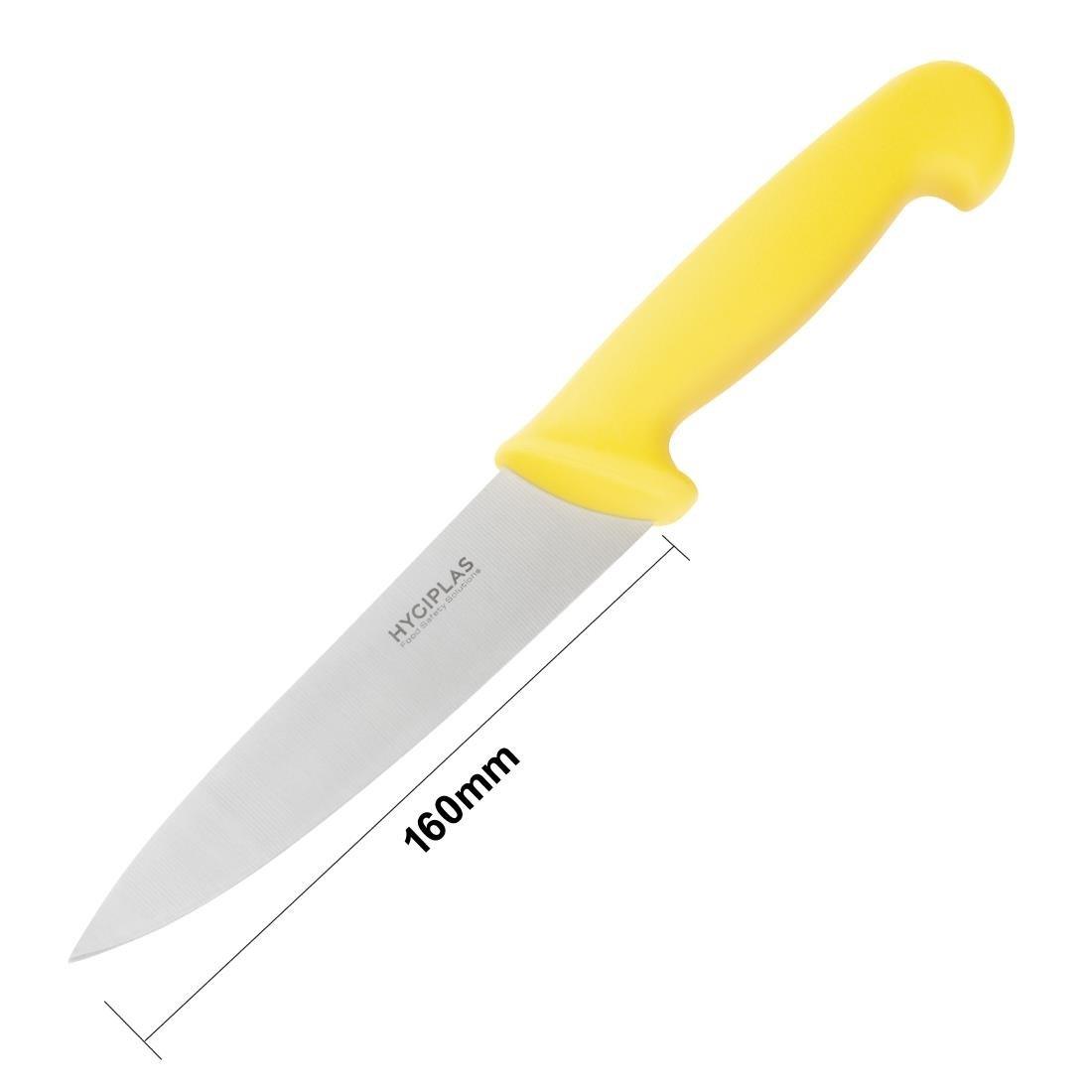 Couteau de cuisinier Hygiplas jaune 160mm - FRANCE CHR