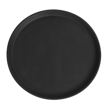 Plateau de service rond fibre de verre antidérapant Camtread Cambro noir 35,5 cm - FRANCE CHR