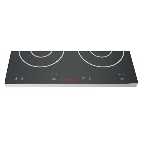 Double plaque de cuisson induction à commande tactile Caterlite 3 kW - FRANCE CHR