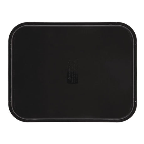 Plateau rectangulaire antidérapant en fibre de verre Camtread Cambro noir 45,7 cm - FRANCE CHR