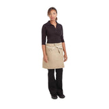 Tablier serveur court Chef Works Austin Denim beige - FRANCE CHR