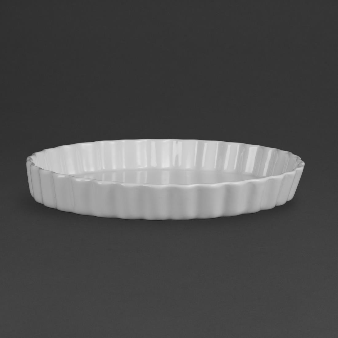 Plats à tarte blancs Olympia 297mm (Lot de 6) - FRANCE CHR