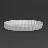 Plats à tarte blancs Olympia 297mm (Lot de 6) - FRANCE CHR