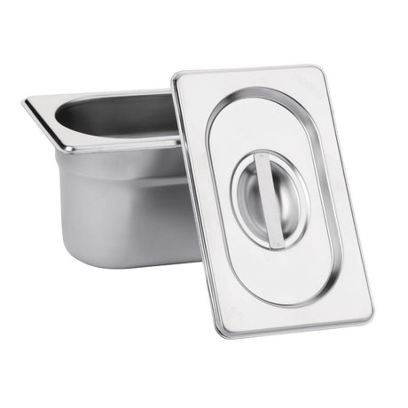 Couvercle GN 1/4 inox Vogue - FRANCE CHR