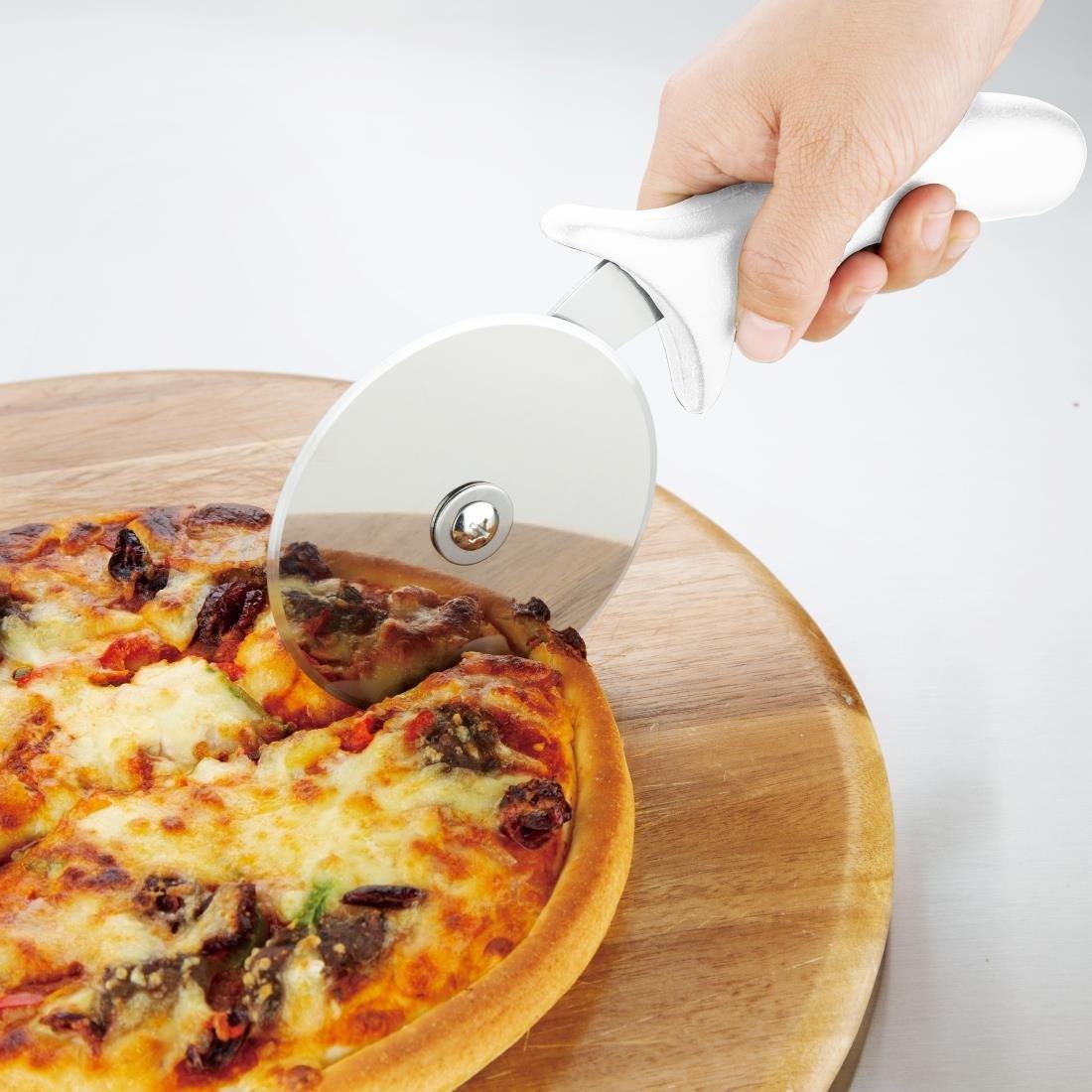 Roulette à pizza Hygiplas blanche 102 mm - FRANCE CHR