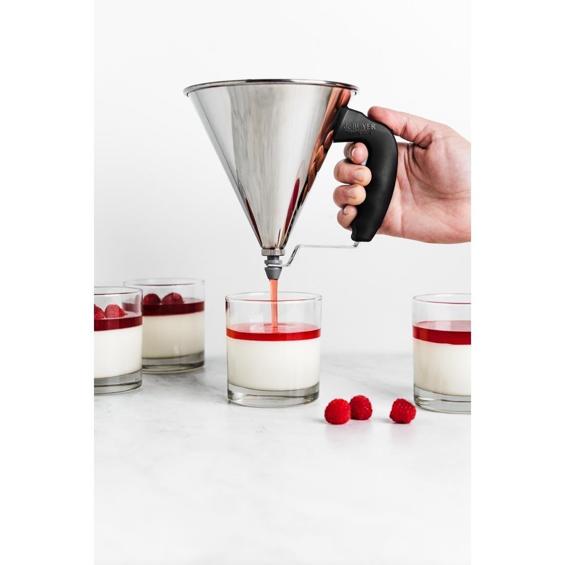 Mini-entonnoir à piston automatique De Buyer 800ml - FRANCE CHR