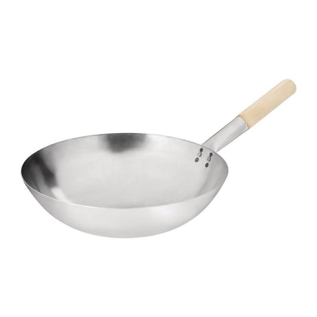 Wok conique en acier doux Vogue 35,6cm - FRANCE CHR