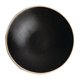 Assiettes creuses noir mat Olympia Canvas 20 cm (Lot de 6) - FRANCE CHR