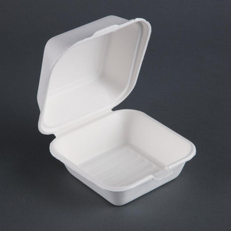 Boîtes à hamburger compostables Fiesta Compostable 15,3 cm (x500) - FRANCE CHR