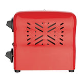 Grille-pain avec grilles sandwich Rowlett Esprit 2 fentes rouge - FRANCE CHR