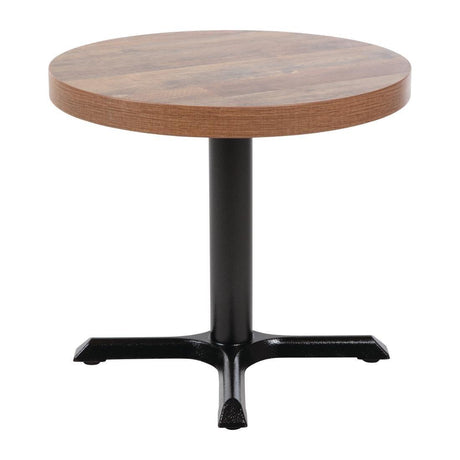 Plateau de table rond Bolero 60 cm effet bois vieilli - FRANCE CHR