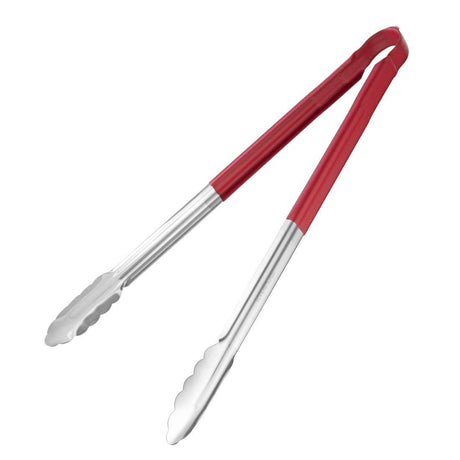 Pince de service code couleur Hygiplas 405mm rouge - FRANCE CHR