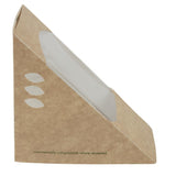 Boîtes sandwichs triangles kraft standards Vegware 65mm (x500) - FRANCE CHR