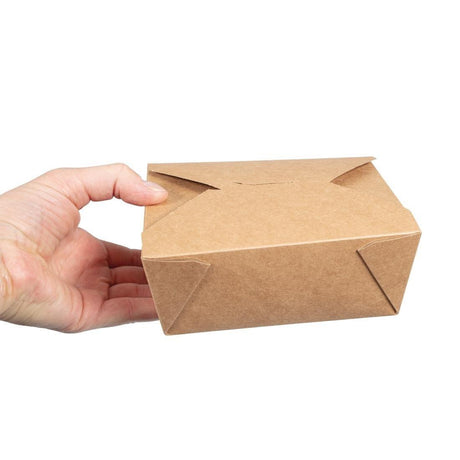 Boîtes alimentaires en carton compostable Vegware N°3 1800ml (lot de 180) - FRANCE CHR