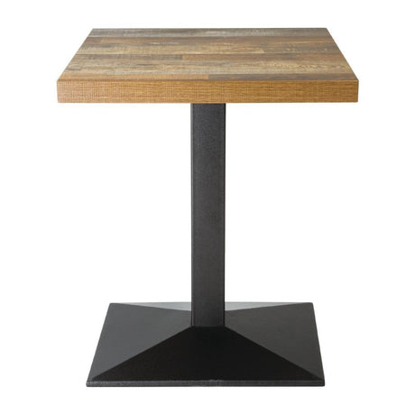 Plateau de table carré Bolero effet bois vieilli - 60 cm - FRANCE CHR