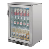 Arrière-bar une porte pivotante Polar Série G inox 138L - FRANCE CHR