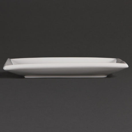 Assiettes carrées blanches Olympia Whiteware 180mm (lot de 12) - FRANCE CHR