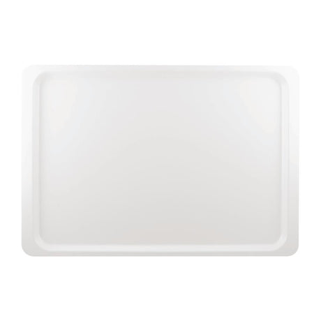 Plateau de service en polyester Roltex Euronorme 530 x 370mm blanc - FRANCE CHR