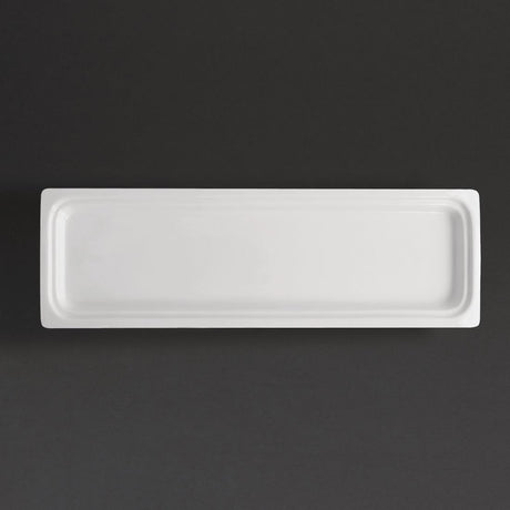 Plat blanc GN 2/4 Olympia Whiteware 30mm - FRANCE CHR