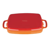 Plat en fonte rectangulaire Vogue orange 2,8L - FRANCE CHR