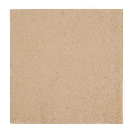 Serviettes cocktail recyclées 2 plis pliage 1/4 Fiesta Recyclable 240mm kraft (lot de 4000) - FRANCE CHR