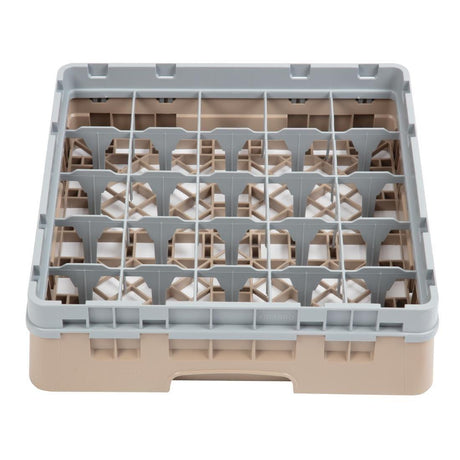 Casier à verres 25 compartiments Camrack Cambro beige hauteur max 92mm - FRANCE CHR