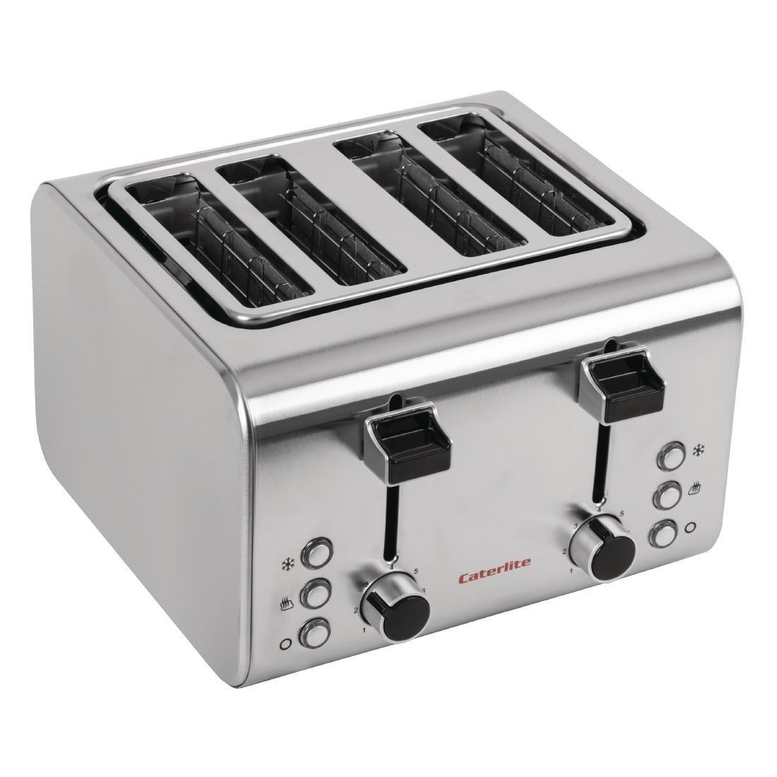 Grille-pain inox Caterlite 4 tranches - FRANCE CHR