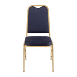 Chaises de banquet à dossier carré Bolero bleues (Lot de 4) - FRANCE CHR