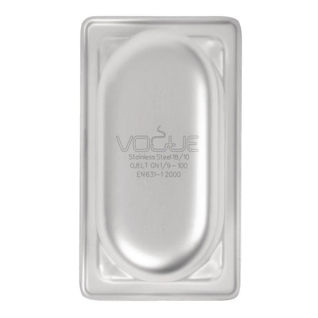 Bac inox 18/10 GN 1/9 Vogue 100mm - FRANCE CHR