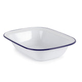 Plat de service rectangulaire acier émaillé Olympia 280x190x55mm lot de 6 - FRANCE CHR