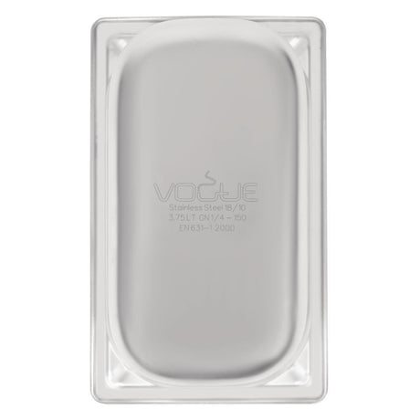 Bac inox 18/10 GN 1/4 Vogue 150mm - FRANCE CHR