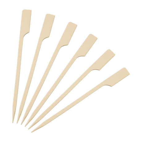 Brochettes biodégradables en bambou Fiesta Compostable 120mm (Lot de 100) - FRANCE CHR