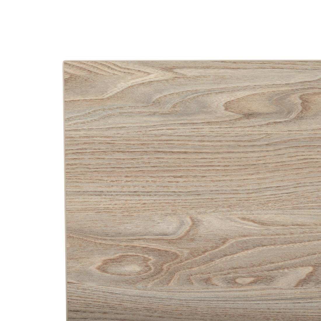 Plateau de table carré Bolero 700mm effet bois clair - FRANCE CHR