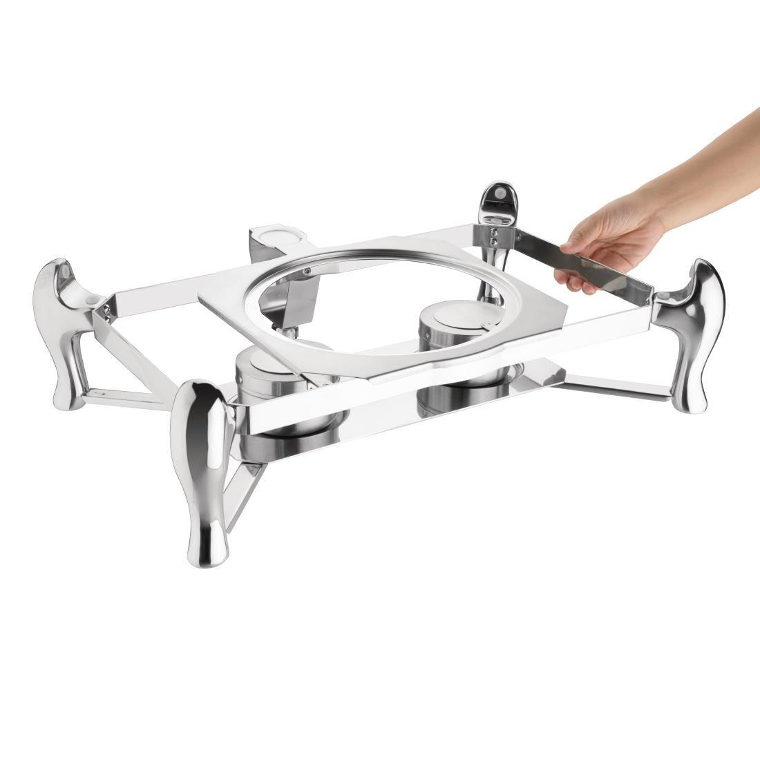 Ensemble chafing dish induction Olympia GN 1/1 avec support - FRANCE CHR