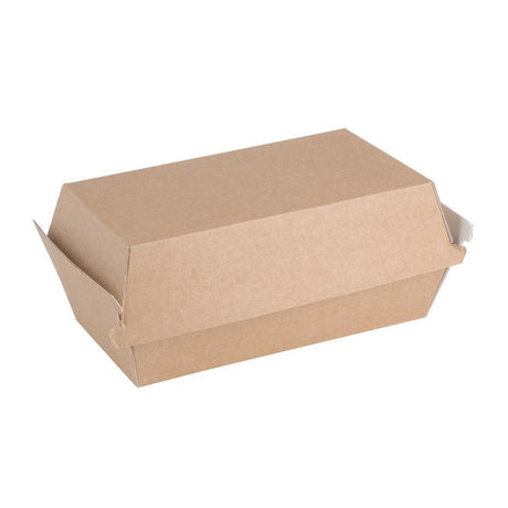 Petites boîtes kraft avec couvercle à charnière compostables Fiesta Compostable 172mm (lot de 200) - FRANCE CHR