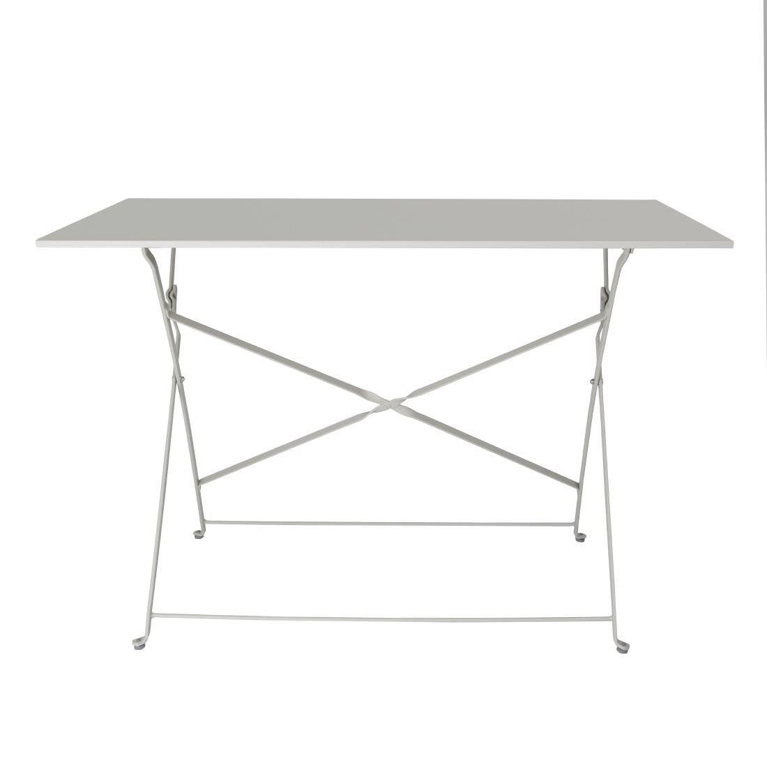 Table de terrasse pliable Bolero grise 1100 x 700mm - FRANCE CHR